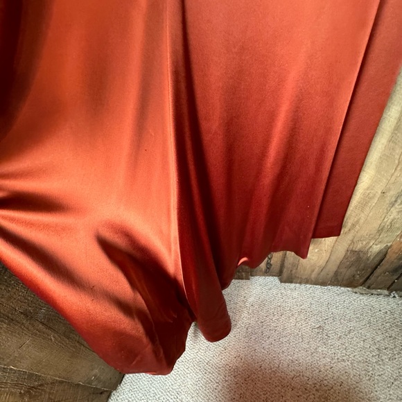 Reem Acra Copper Satin Gown - size 10 - Picture 8 of 14